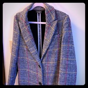 Topshop Plaid Coat